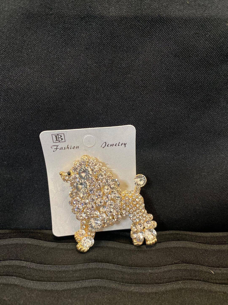 Poodle Brooch Pin