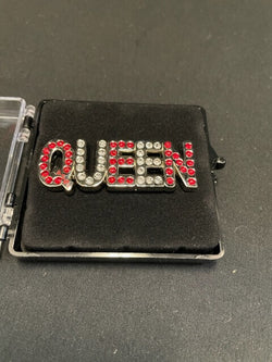 Rhinestone QUEEN Pin