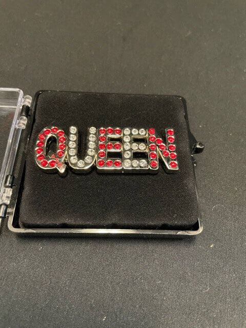 Rhinestone QUEEN Pin