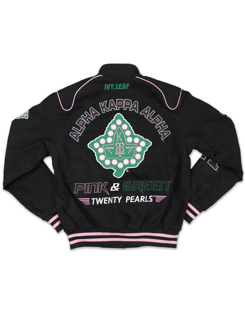 Nascar Jacket - Alpha Kappa Alpha®️ -Greek_Paraphernalia - M3 Greek