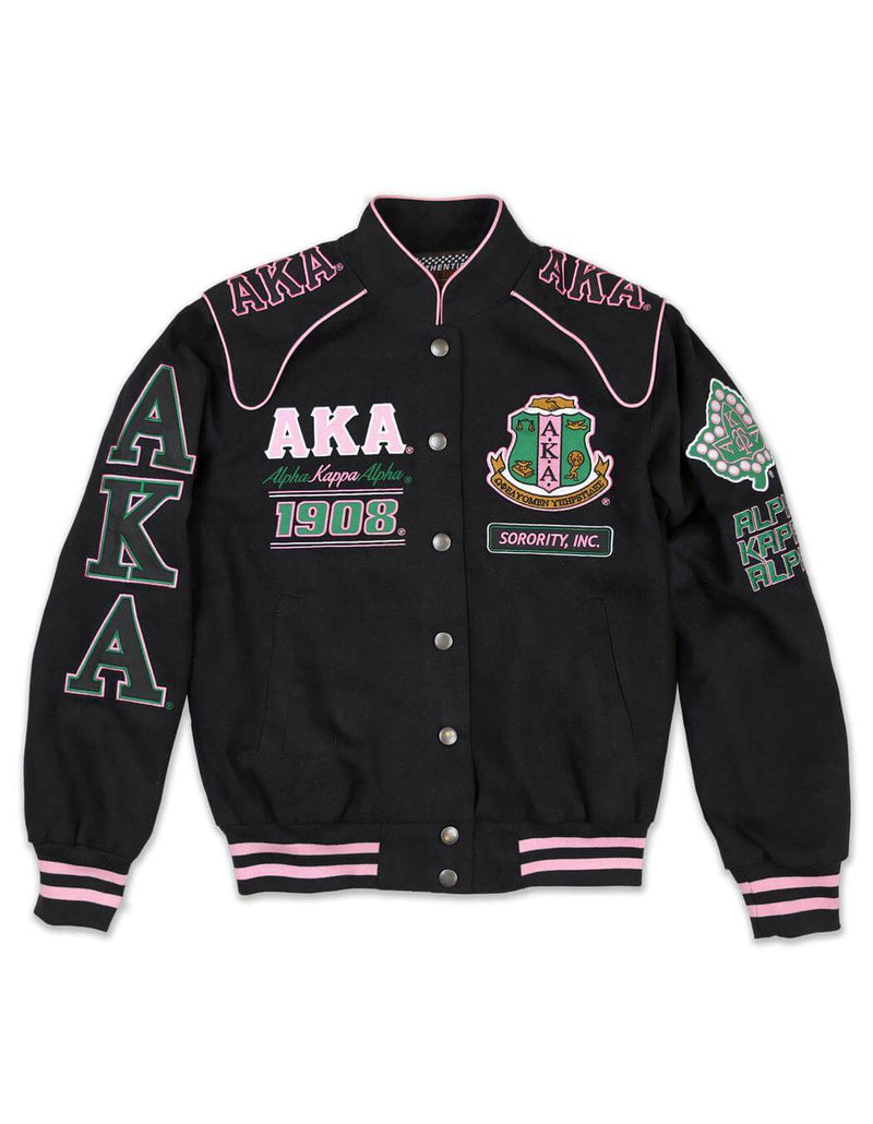 Nascar Jacket - Alpha Kappa Alpha®️ -Greek_Paraphernalia - M3 Greek