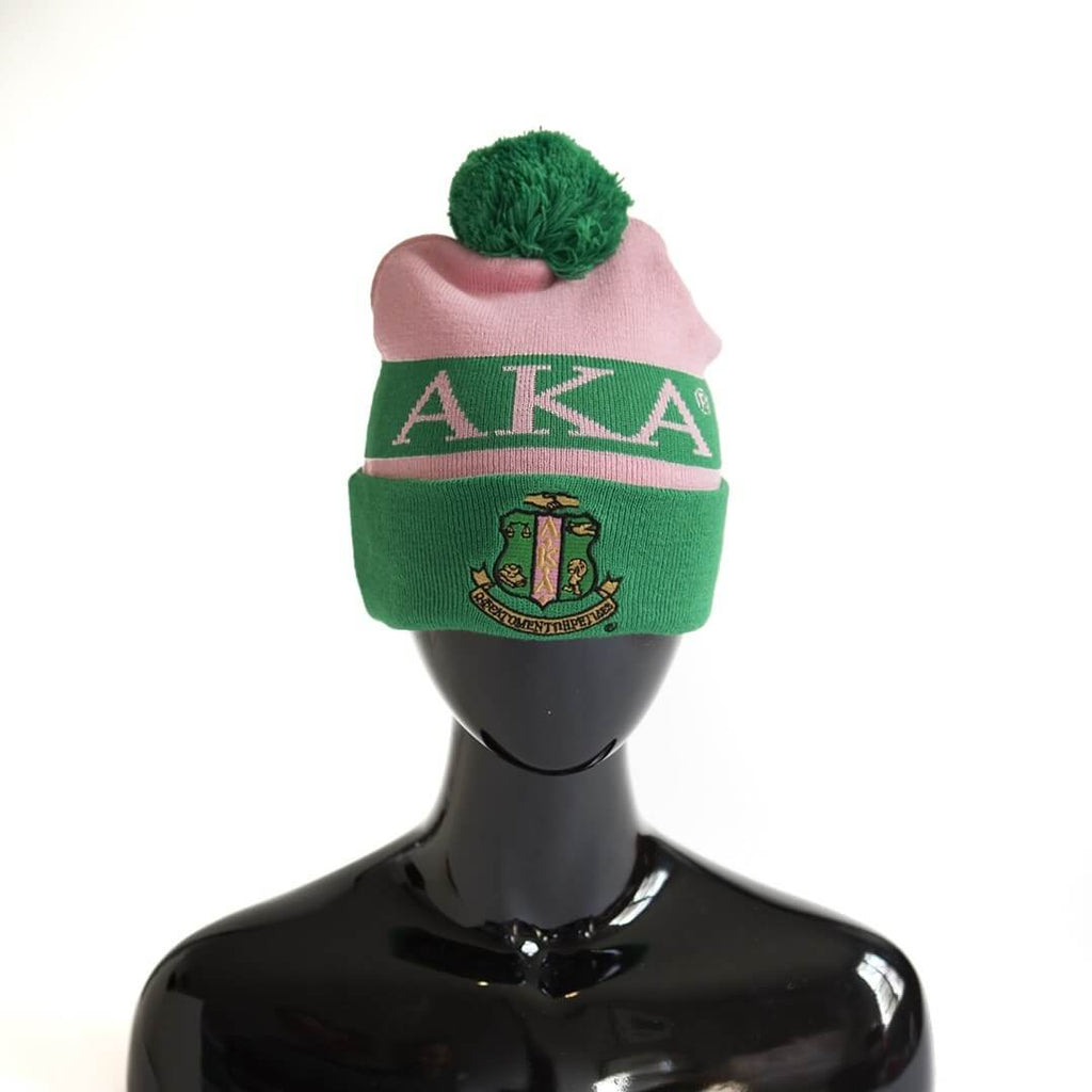 Pom Beanie OR Scarf Alpha Kappa Alpha (SAV)