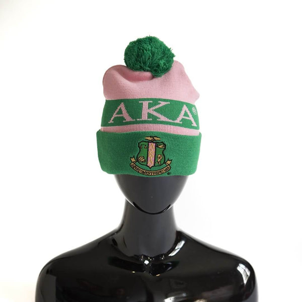 Pom Beanie OR  Scarf - Alpha Kappa Alpha (SAV)