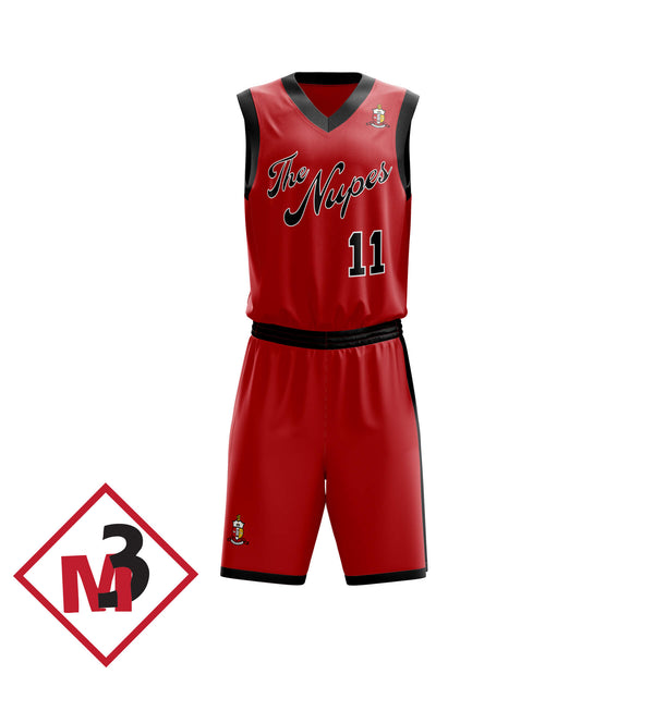 Nupes Basketball Jersey & Shorts -Kappa Alpha Psi -Greek_Paraphernalia - M3 Greek