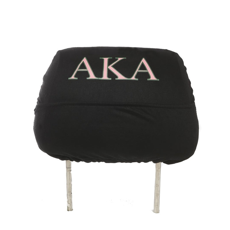 Car Head Rest Covers - Alpha Kappa Alpha®️ -Greek_Paraphernalia - M3 Greek