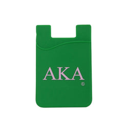 Silicone Card Holder - Alpha Kappa Alpha