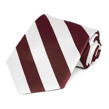 Kappa Alpha Psi-Strip Neck Tie: Maroon/White