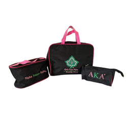 AKA Cosmetic Bag Set Makeup Organizer Travel Kit  3 Piece Set