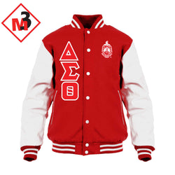 Varsity Letterman Jacket- Delta Sigma Theta®️ -Greek_Paraphernalia - M3 Greek