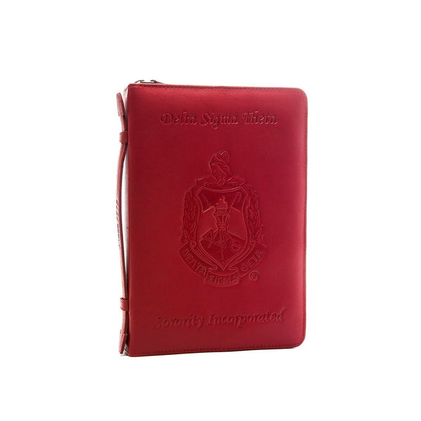 Delta Sigma Theta-"The Deluxe" Embossed Leather Ritual Cover