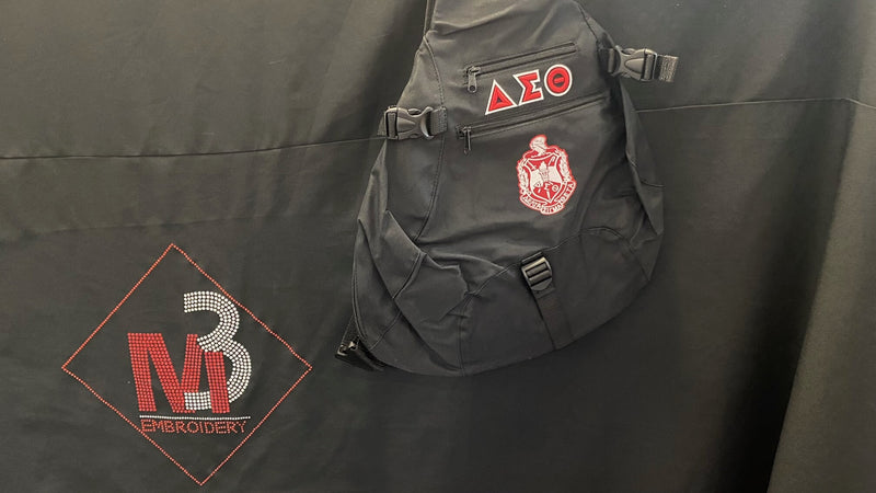 One Strap Sling Bookbag -Delta Sigma Theta