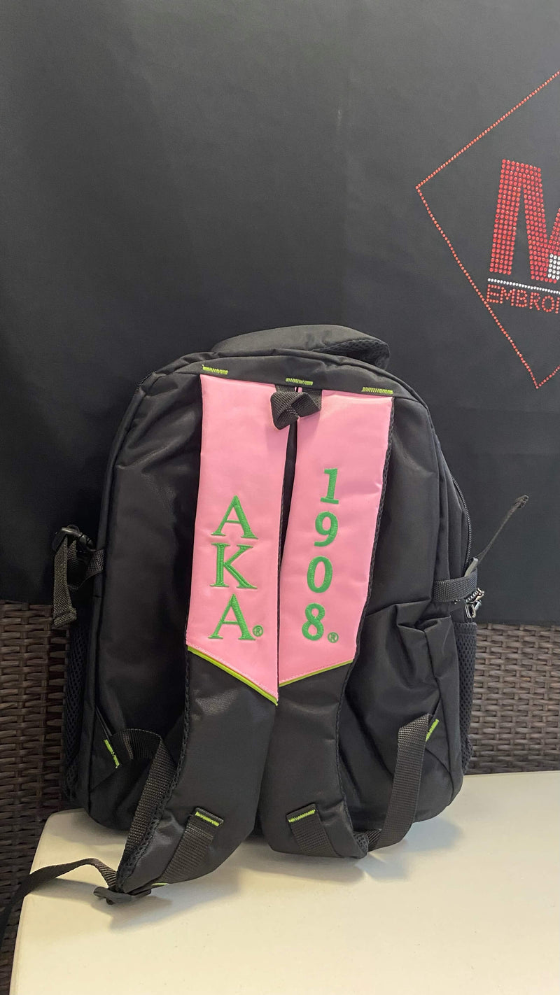 aka leather backpack Alpha Kappa Alpha Backpack Padded