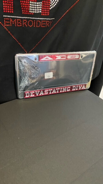 Delta Sigma Theta - License plate frames