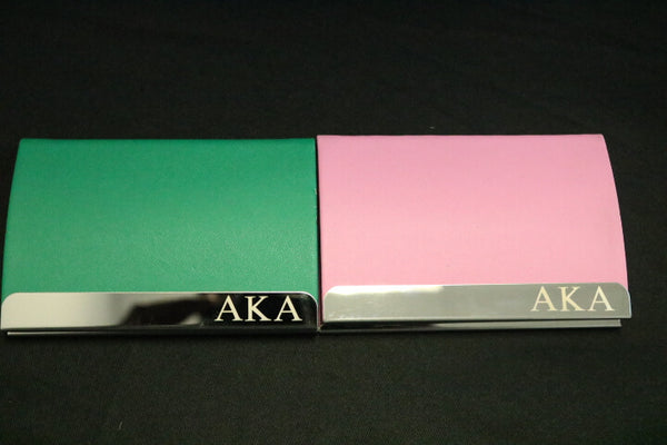 Business Card Holder - Alpha Kappa Alpha®️ - M3Greek®