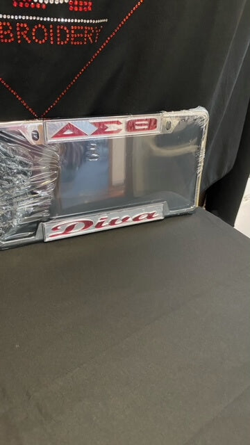 Delta Sigma Theta - License plate frames