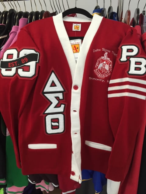 Custom Chenille Varsity Cardigan Sweater - Delta Sigma Theta®️ -Greek_Paraphernalia - M3 Greek