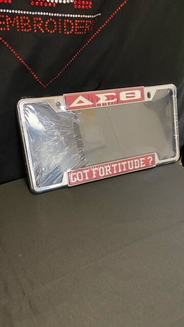 Delta Sigma Theta - License plate frames