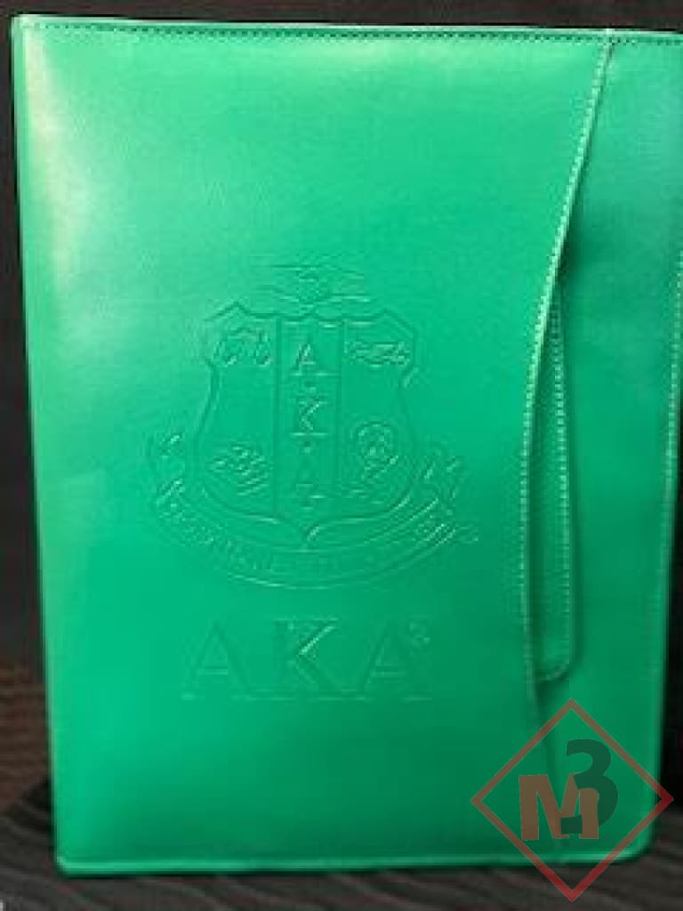 Leather Like Sorority Portfolio With Handles Accessories