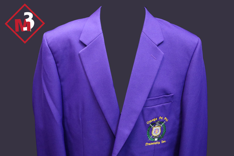 omega psi phi gear Purple Omega Psi Phi-Fraternity Blazer