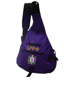 One Strap Bookbag - Omega Psi Phi -Greek_Paraphernalia - M3 Greek