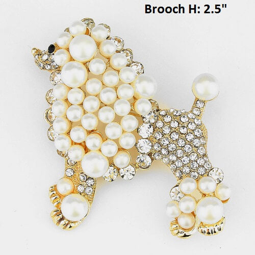 Poodle Brooch Pin