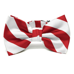 Kappa Alpha Psi-Red and White Striped Pre-Tied: Bow Tie